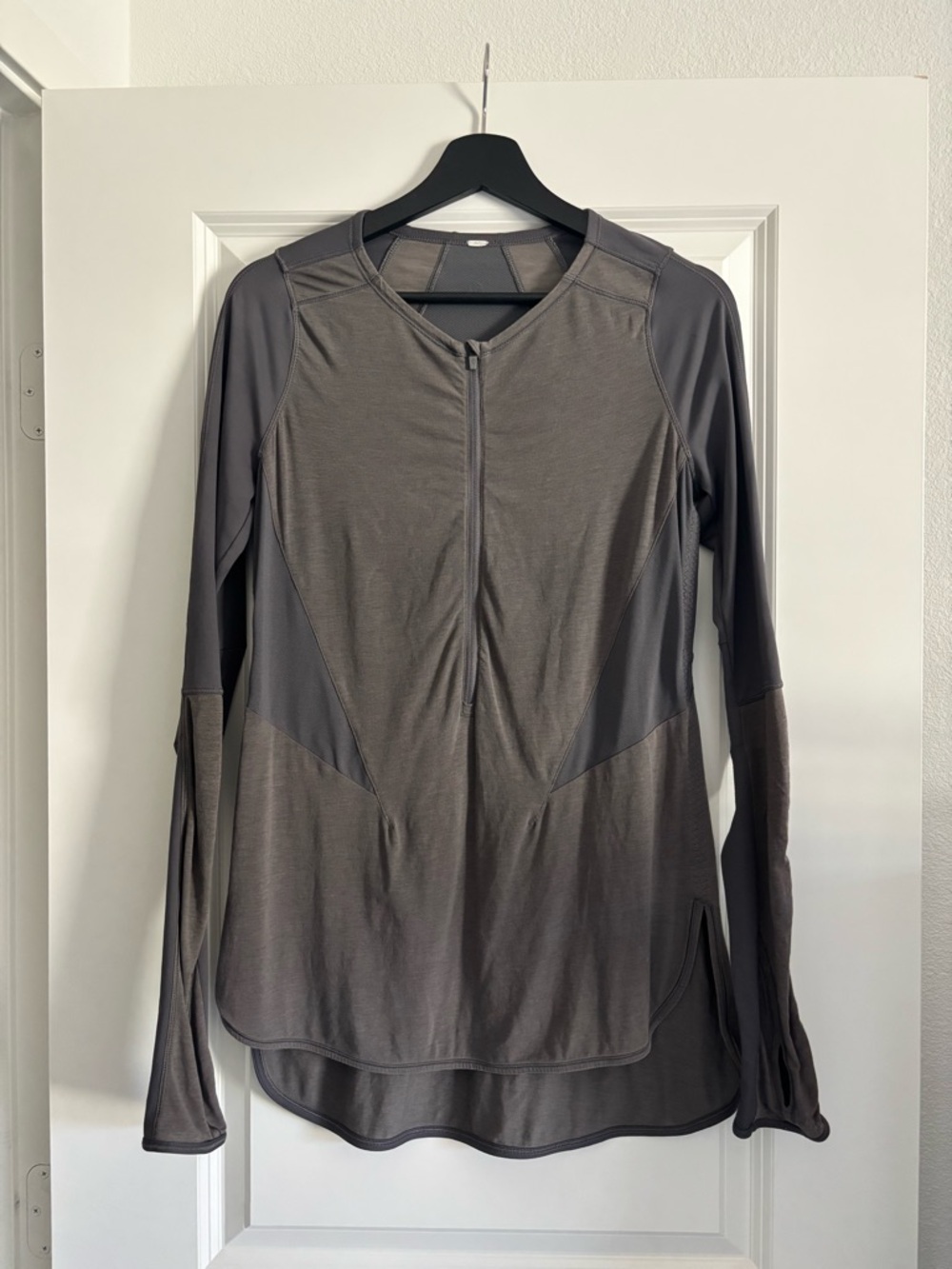 Lululemon Grey Half Zip Long Sleeve